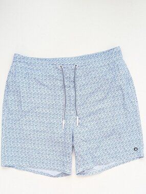 Johnnie-O Barcelona 7" Elastic Swim Shorts Blue Mens Medium
